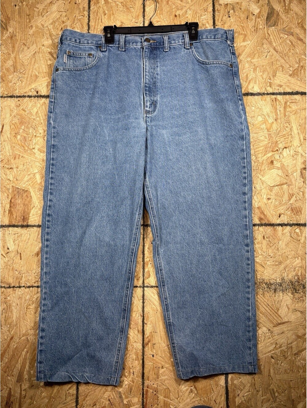 Carhartt Mens Blue Jeans Relaxed Fit Size 46 X 30 B17-DST GREAT CONDITION!